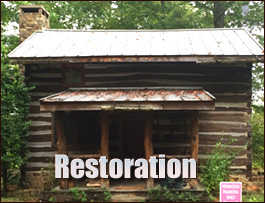 Historic Log Cabin Restoration  Rock Creek, Ohio
